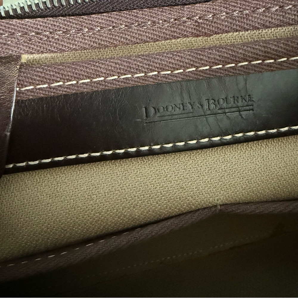 Dooney and Bourke Vintage Quilted Monogram Zip Top Tote - Picture 10 of 12